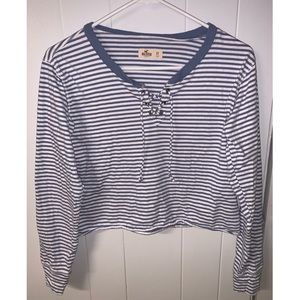 Hollister Cropped Long Sleeve Tee